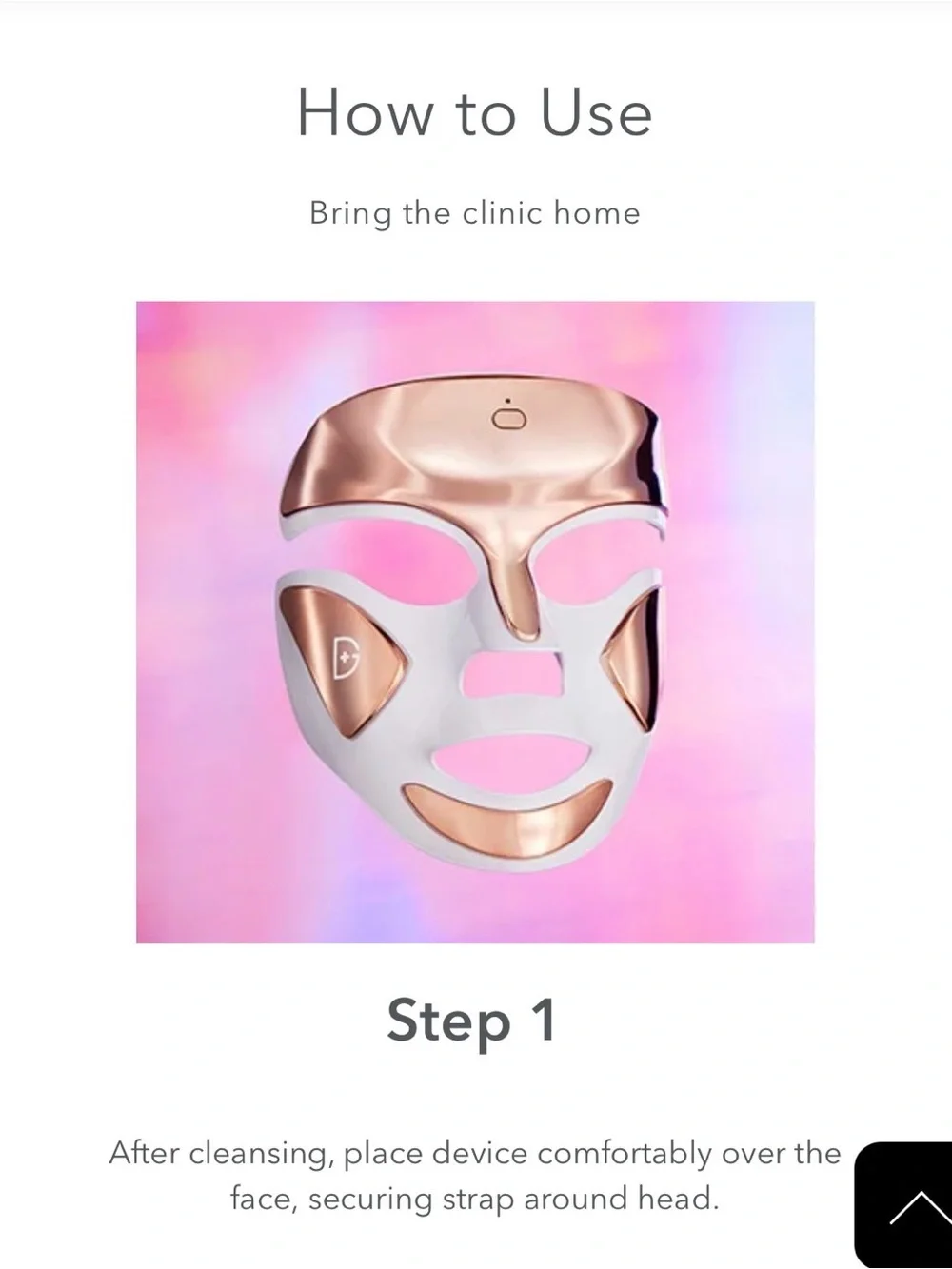 Dr. Dennis Gross DRx SpectraLite FaceWare Pro LED Mask - Rose Gold / White